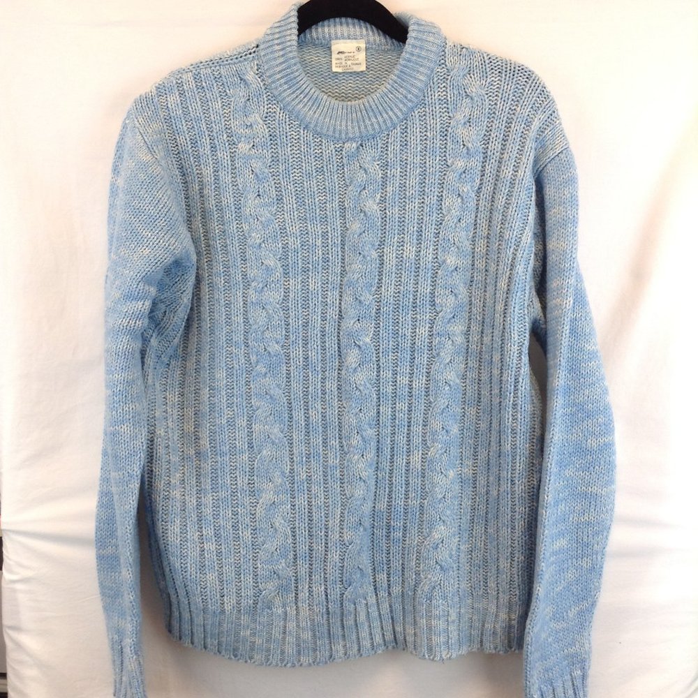 Vintage Cable Knit Sweater K-Mart 70's-80's Pullover